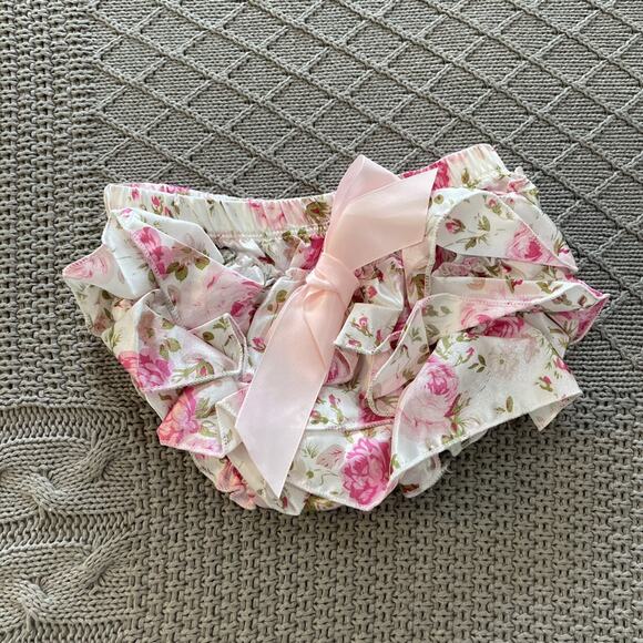 Posh Peanut Ruffled Floral Bummie ~ L - Picture 3 of 8